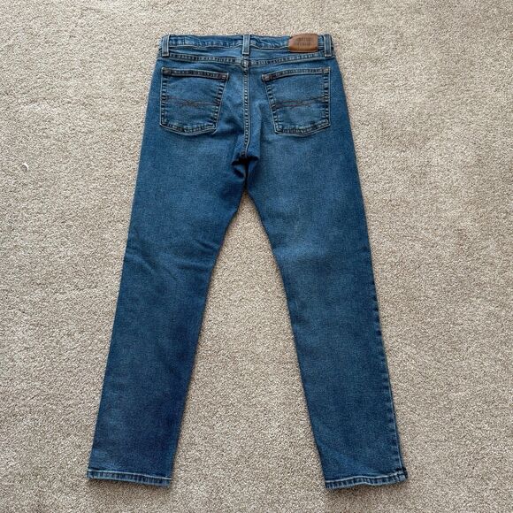 Levi’s Taper Leg Blue Denim Jeans Girl's Size 16 Reg Adjustable Waist - Picture 4 of 11